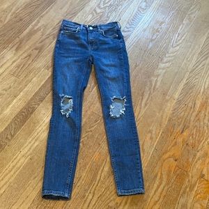 Free People Ripped skinny Jeans